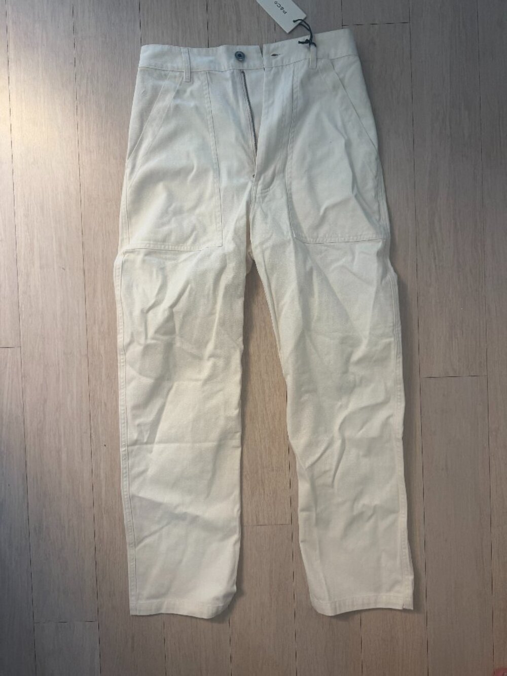P&Co 304 Service Fatigues Cropped Pants Ecru NWT